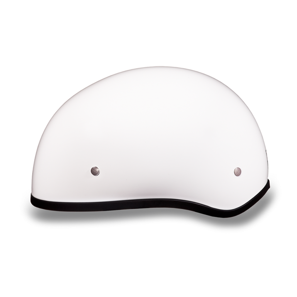 Daytona Skull Cap - Hi-Gloss White - No Visor