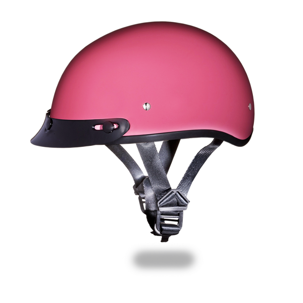 Daytona Skull Cap - Hi-Gloss Pink - With Visor