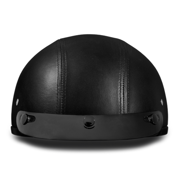 Daytona Skull Cap - Leather - Scoop Visor