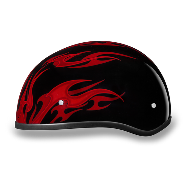 Daytona 1/2 Shell Hemlet - Flames Red