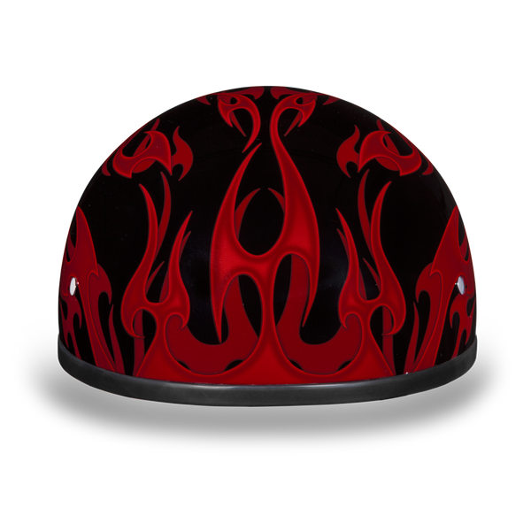 Daytona 1/2 Shell Hemlet - Flames Red