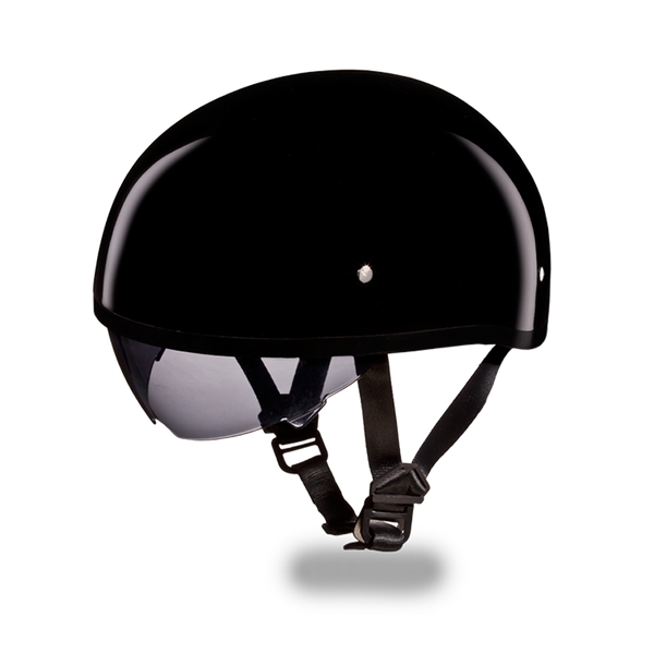 Daytona Skull Cap - Hi Gloass Black - Inner Shield