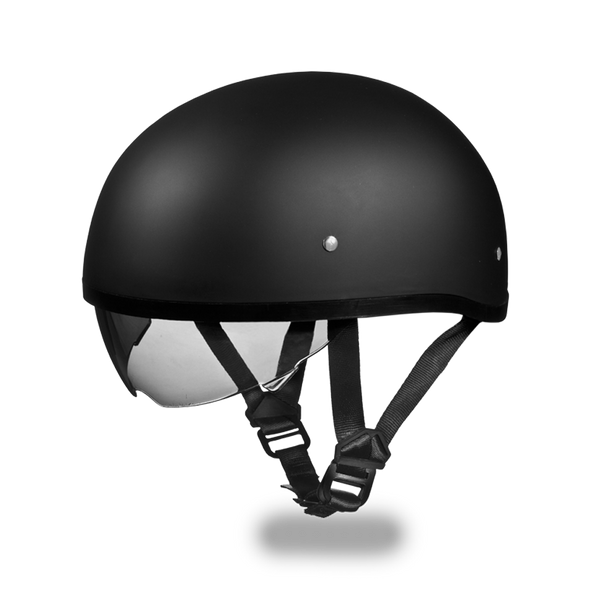Daytona Skull Cap - Dull Black - Inner Shield